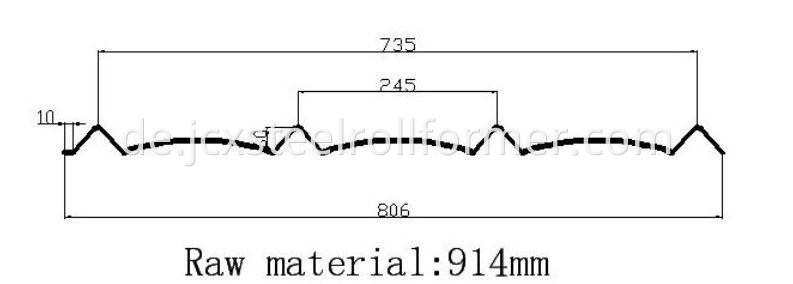 735 glazed tile profile